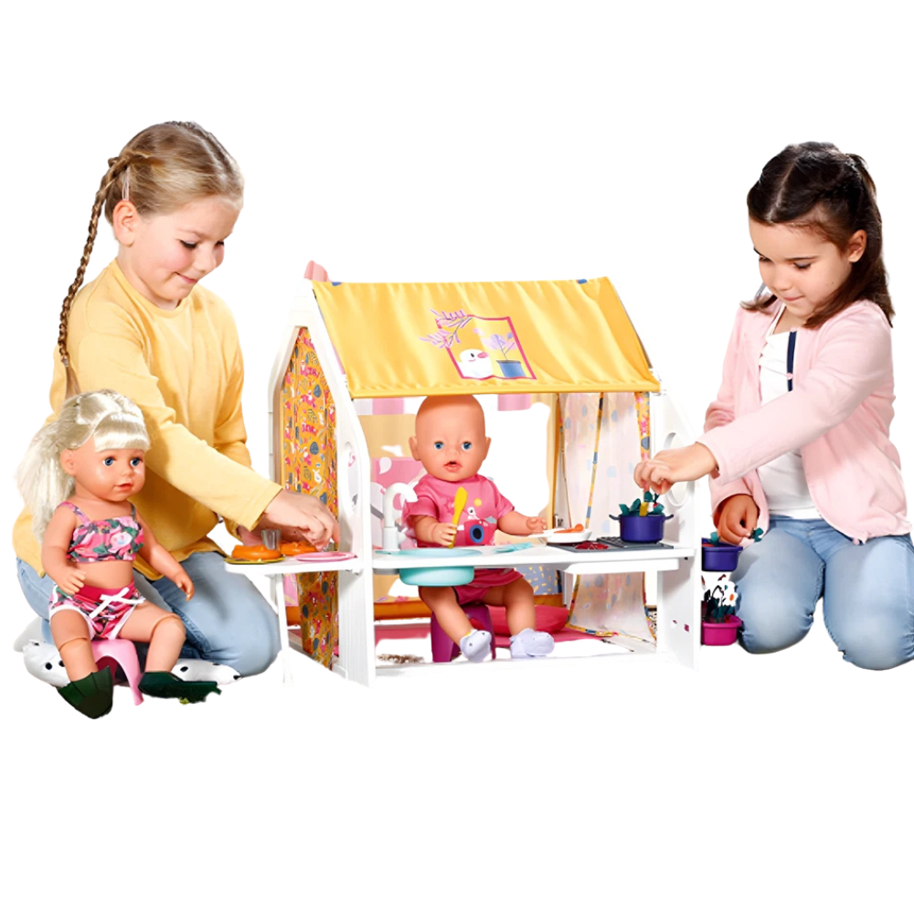 Baby Born Weekend Play House Toy Set for Dolls, Imaginative Pretend Play Fun for Kids