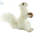 Hansa White Squirrel with Acorn Soft Toy Plush 7742 Brand New Lincrafts Uk Wildlife Gift