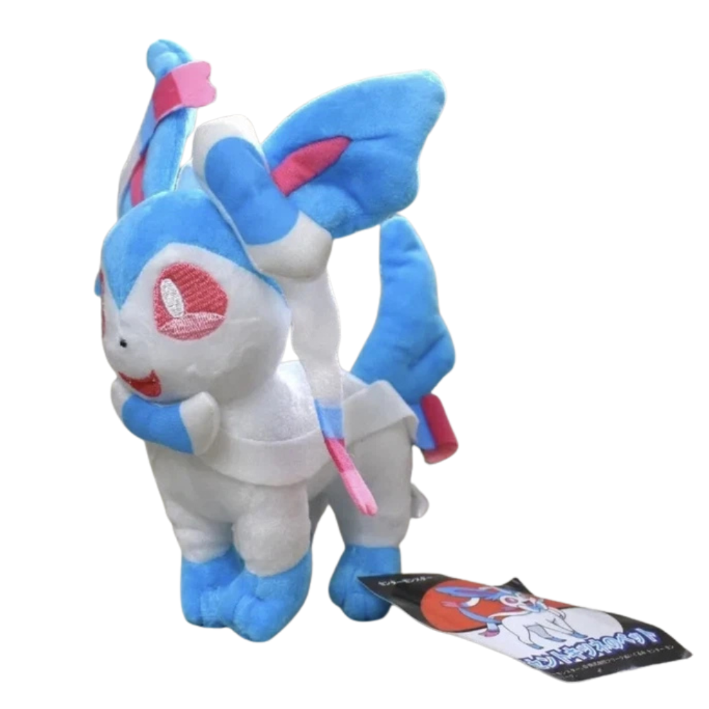 Pokemon Shiny Sylveon Plush Soft Toy Teddy 18cm Cuddly Fairy-Type Character Gift Kids Collectors Uk