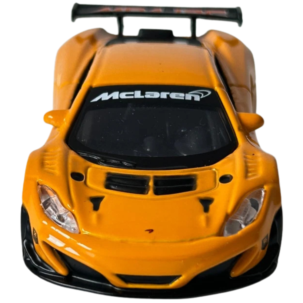 Bburago Mclaren 12c Gt3 Orange Diecast British Racing Car Model Toy 1:43 Scale Collectible