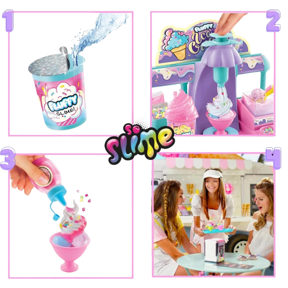 So Slime DIY Fluffy Ice Cream Factory Create Slime Ice Cream Kit for Kids