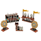Lego Castle Weapons & Archery Rack Blacksmith Weaponry Kit Made with Real Lego Bricks Display Set