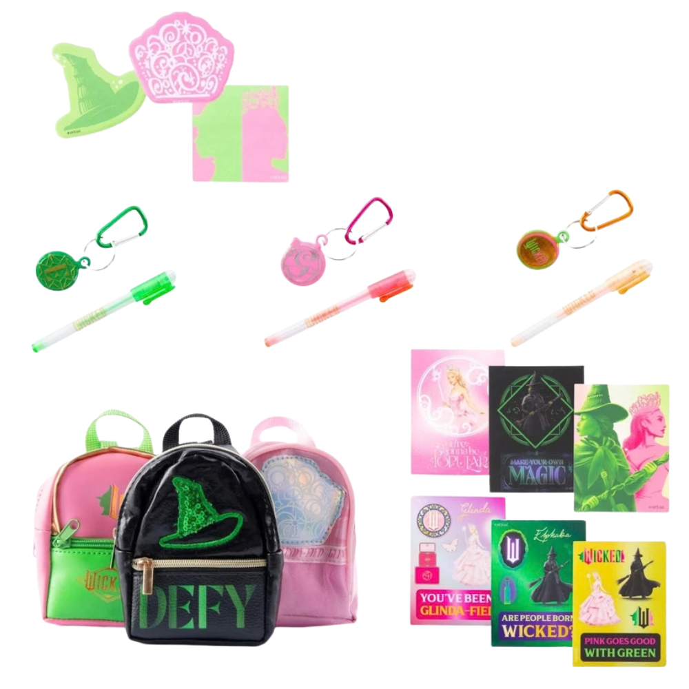 Wicked Stationery Mini Backpack 3 Pack Collectable Gift Set