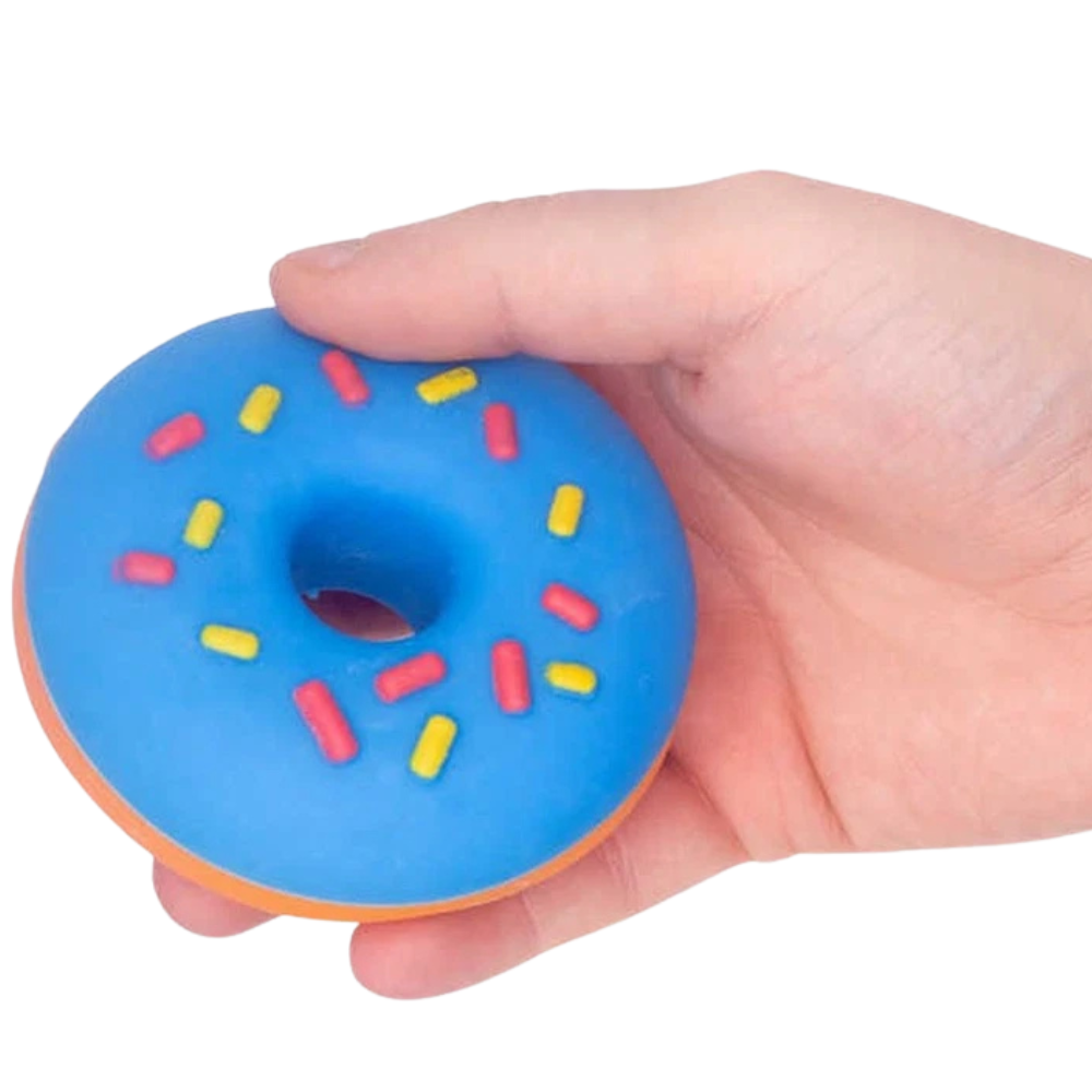 SCRUNCHEMS Donut Squishy Stress Ball Sensory Fidget Toy 8cm Random Colour