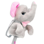 Kids Elephant Hobby Horse Toy with Sounds Children Ride-On Horse Toy for Girls & Boys