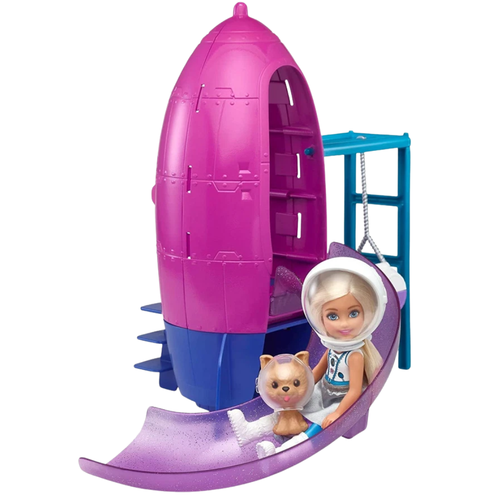Barbie Space Discovery Chelsea Doll Rocket Ship Puppy New Boxed Mattel Kids Toy Playset