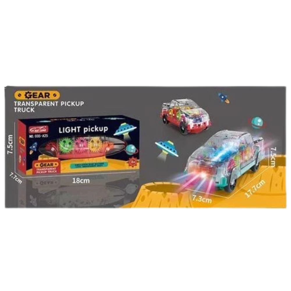 2 Pcs Gear Crab and Car Toys with Flashing Lights and Music Fun Interactive Toys for Kids