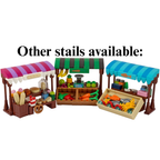 LEGO Market Stall Fruit and Veg Greengrocer City Custom Building Set MOC