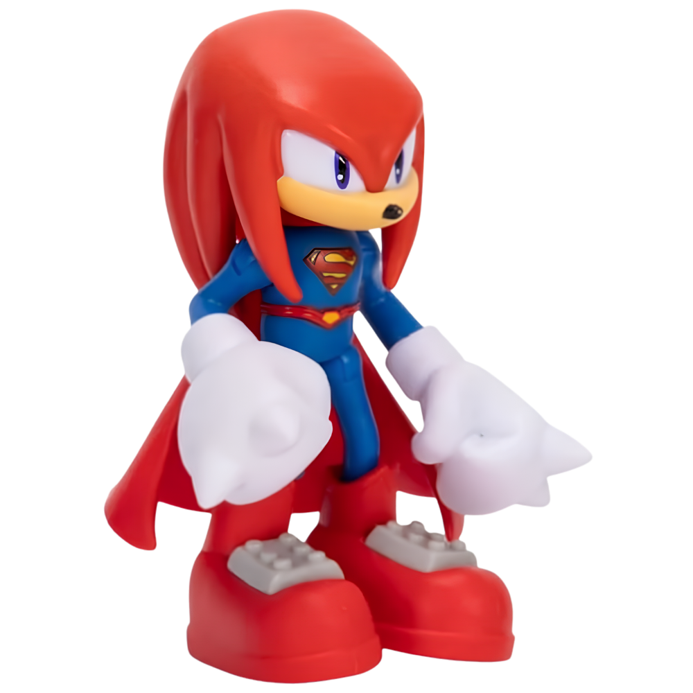 Dc X Sonic the Hedgehog Knuckles as Superman 2.5" Action Figure Jakks Pacific New Collectible Toy