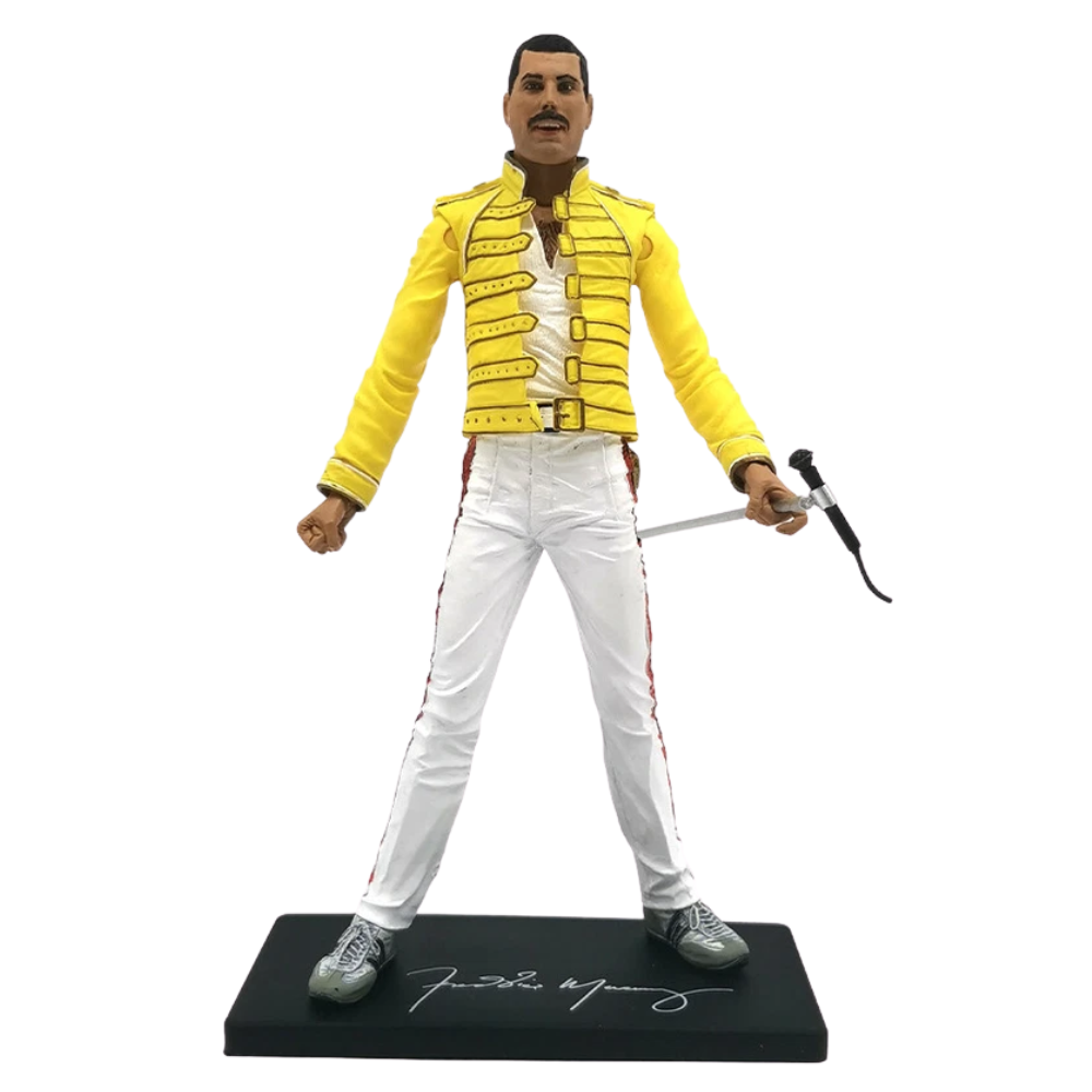 NECA Queen Freddie Mercury Jacket Action Figure Model Scenes Toys Yellow