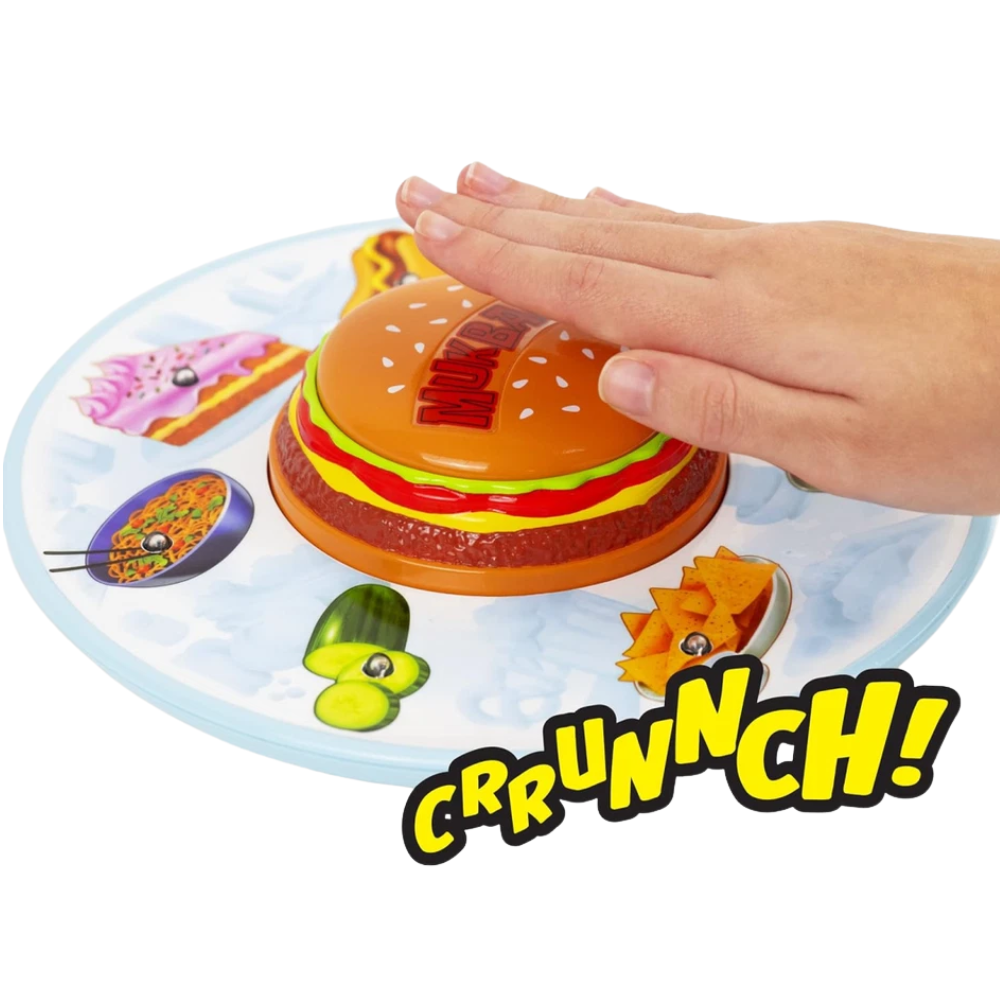 Mukbang the Game Randomizer Burger Button Sound Game Funny Family Party Game for Kids