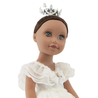Fashion Baby Doll 18 Inch Bride Lily Wedding Gown Movable Long Hair Girls Toy Gift