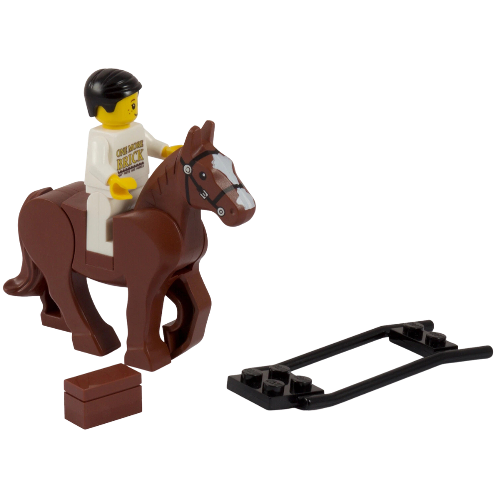 Lego Brown Horse with Hitching Attachment Brand New Parts Packed in Zip-Lock Bag City 4+