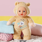 BABY born Cutie Baby Doll 18cm, Soft Sensory Animal Plush Toy, Assorted Bear or Bunny