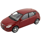 Welly 2009 Hyundai I30 Red Diecast Model Car Korean Family Hatchback Toy 1:34–1:39 Scale