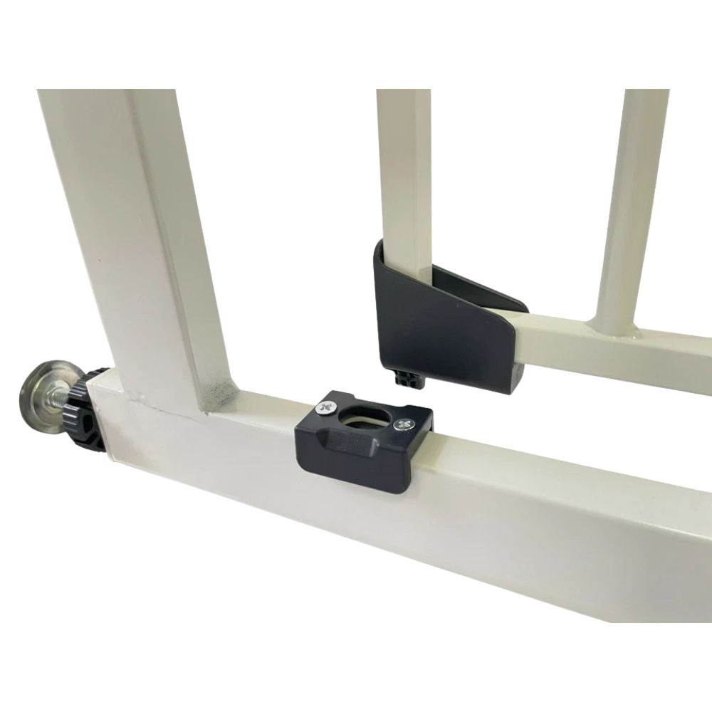 Callowesse Kuvasz White Pressure Fit Baby Pet Stair Gate 77-86cm Wide Dual Lock Auto Close