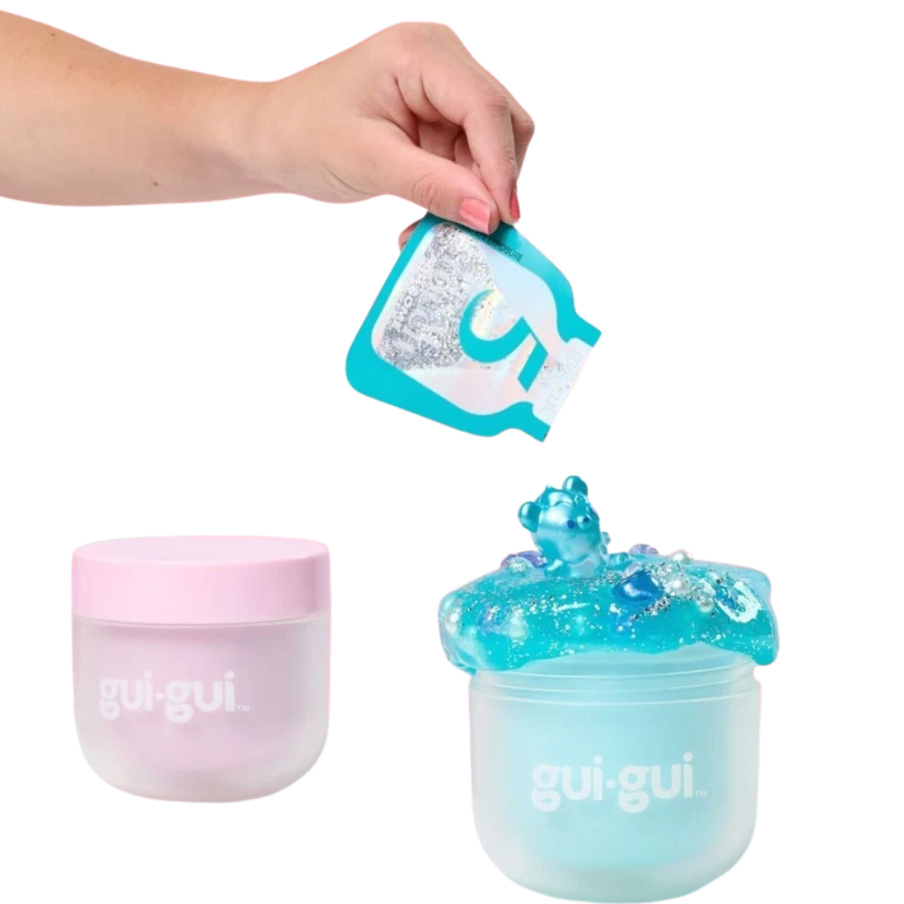 Gui Gui Shimmer Slime Deluxe Twin Pack Sparkling Glitter Slime Set Stretchy Sensory & Creative Play Toy for Kids