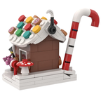 LEGO Gingerbread House Christmas Winter Building Kit with Candy Cane, Cookies, 134 Pieces