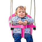 Kids Garden Swing Seat Toddler Outdoor Rope Swing Chair with Safety Seat Age 1–3