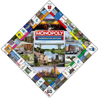 Monopoly Warrington Edition Board Game Winning Moves Family Game for Ages 8+