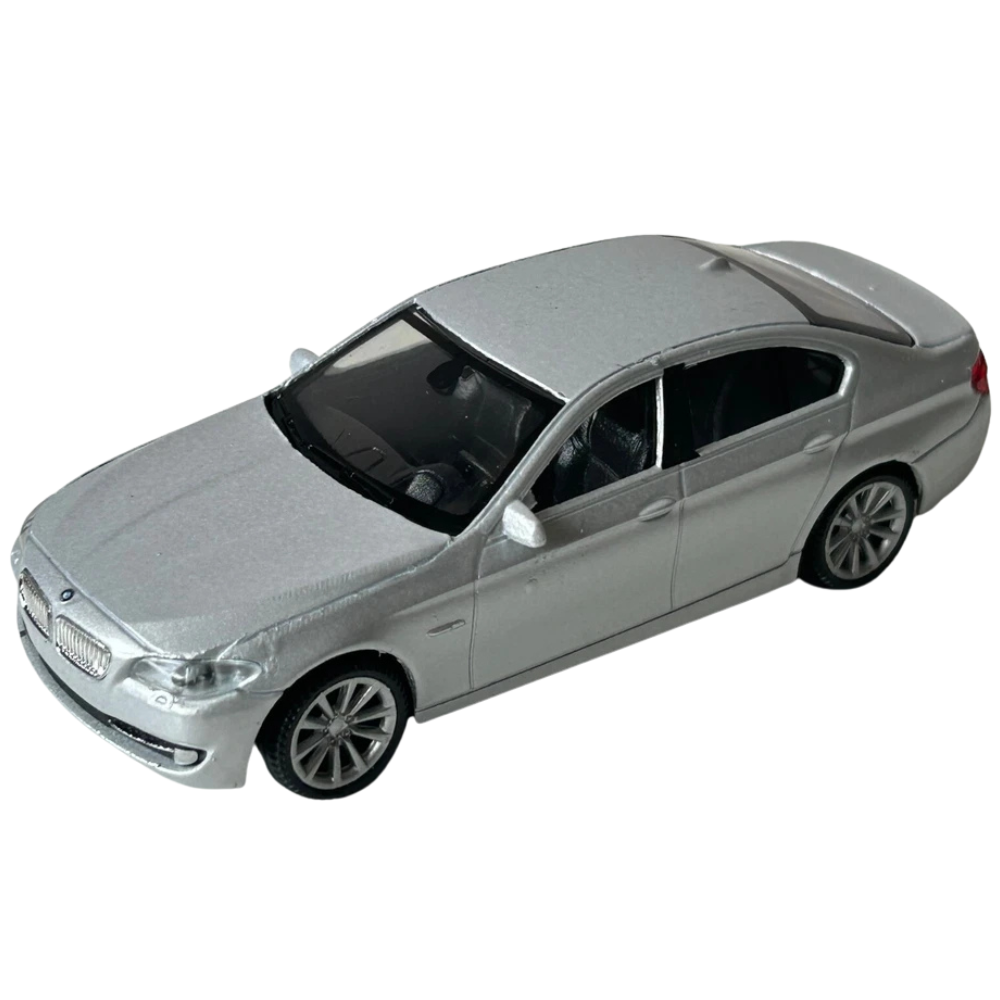 Welly Bmw 535i Silver Diecast Luxury German Car Model Toy 1:43 Scale Collectible Vehicle