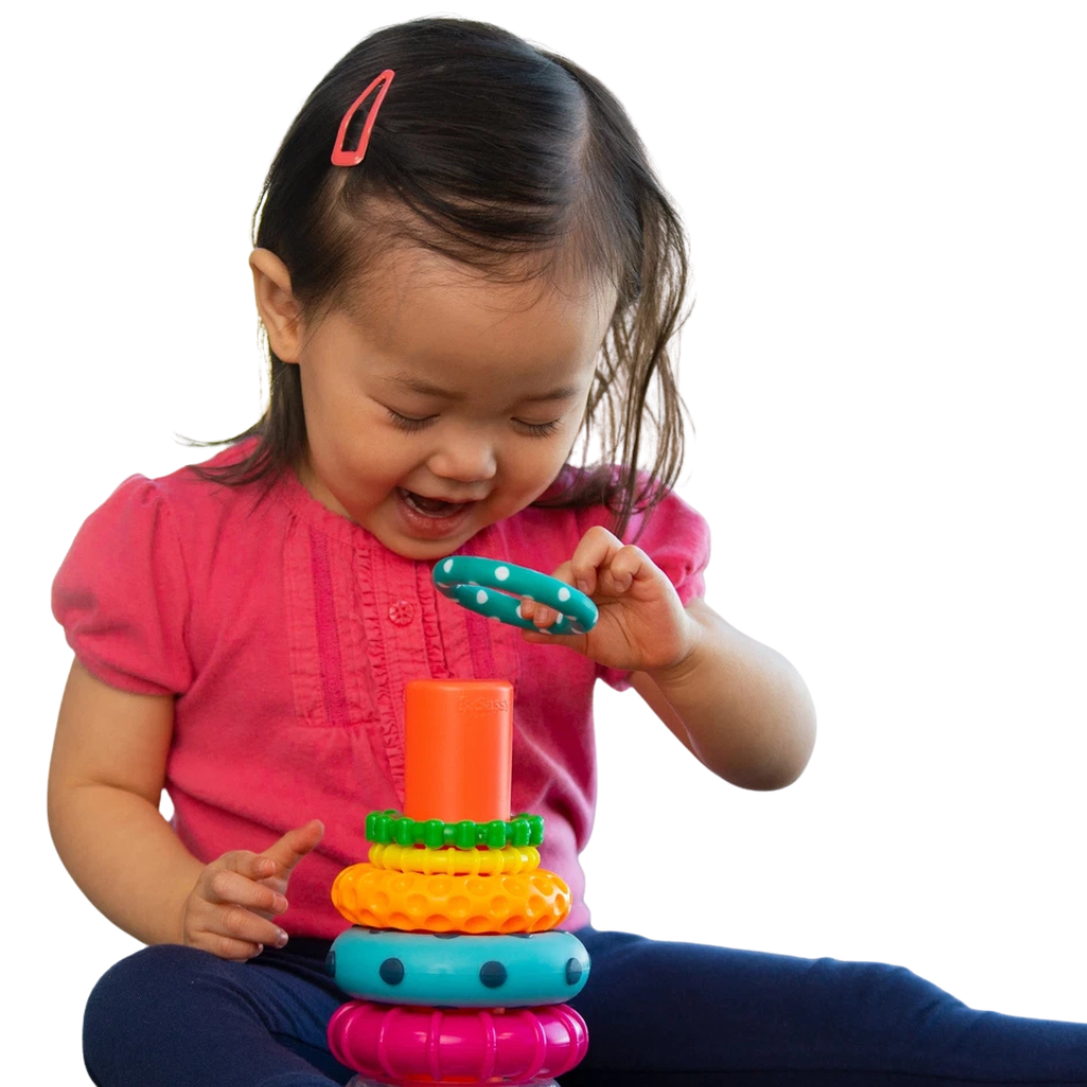 Sassy Stacks of Circles Classic Stacking Toy for Babies Toddlers Preschoolers 6m+ New