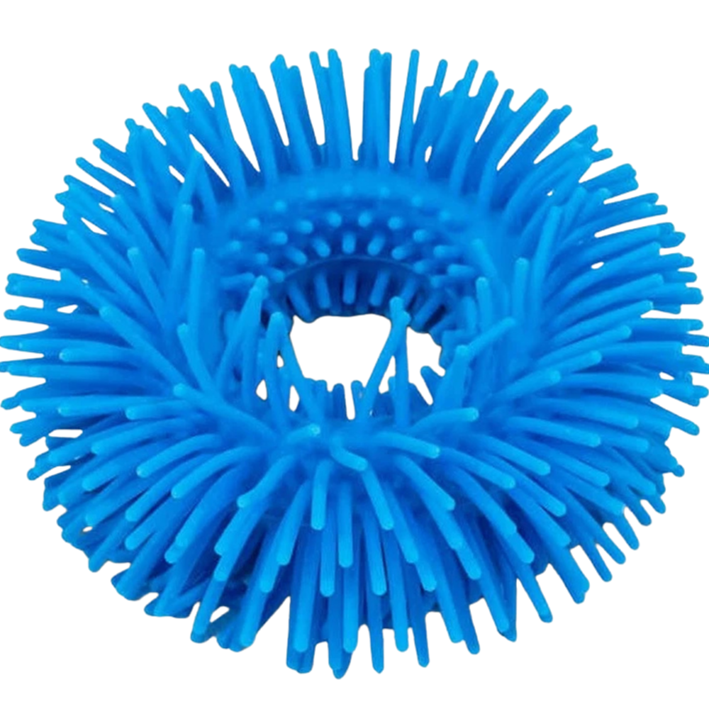 Hairy Stretchy Orange & Blue Wiggly Wristband Squishy Sensory Tactile Fidget Toy