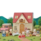 Sylvanian Families Red Roof Cosy Cottage Dollhouse Playset 5567 for Imaginative Kids Play