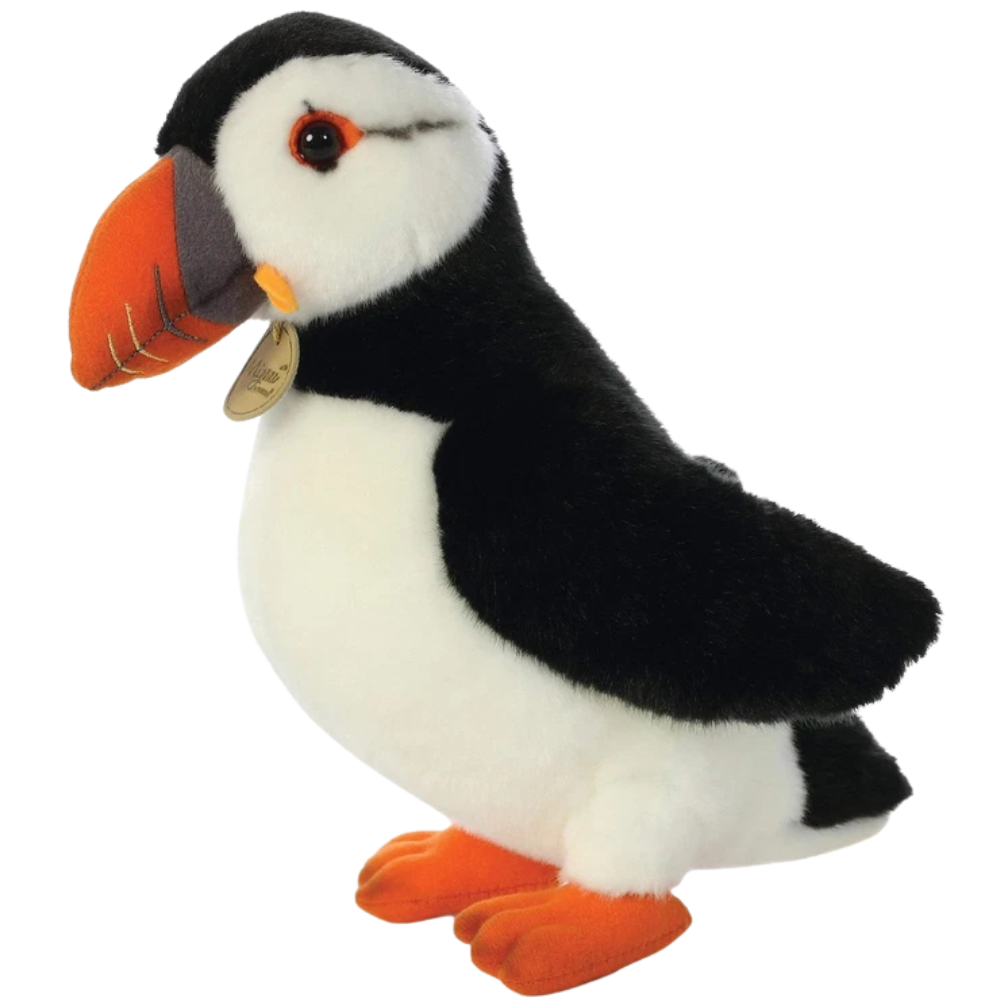 Aurora Miyoni Puffin Premium Plush Soft Toy 20cm Stuffed Bird Animal Gift for Kids New