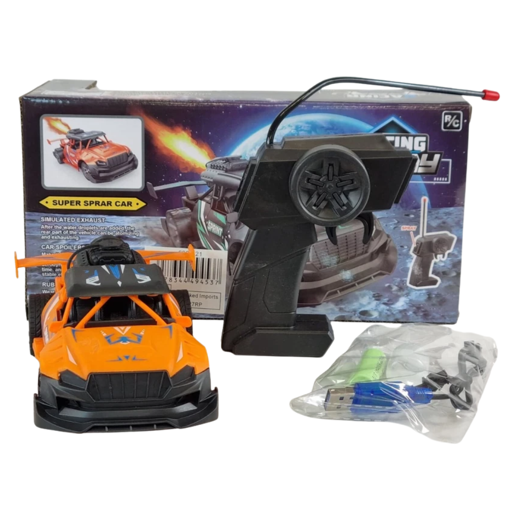 RC Spray Mist Car 1:18 Remote Control Drift Toy USB Rechargeable Kids
