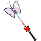 LED Butterfly Fairy Wand Light Up Musical Toy Kids Party Dress Up Gift