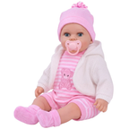 18" Lifelike Soft Body Baby Doll for Girls & Boys with 16 Sounds Outfits & Dummy Toy