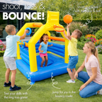 Abeec Inflatable Bouncy Castle for Kids 175cm Indoor Outdoor Garden Play Bouncer Activity Toy
