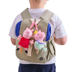 Peppa Pig Baby Evie Clip-On Plush Keychain Soft Toy Bag Clip Blue