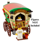 LEGO Romany Gypsy Caravan Building Kit with Opening Shutters, Broom, Pan & Bucket
