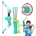 Kids Bow and Arrow Set with Target 3 Suction Arrows & LED Light Archery Sports Toy