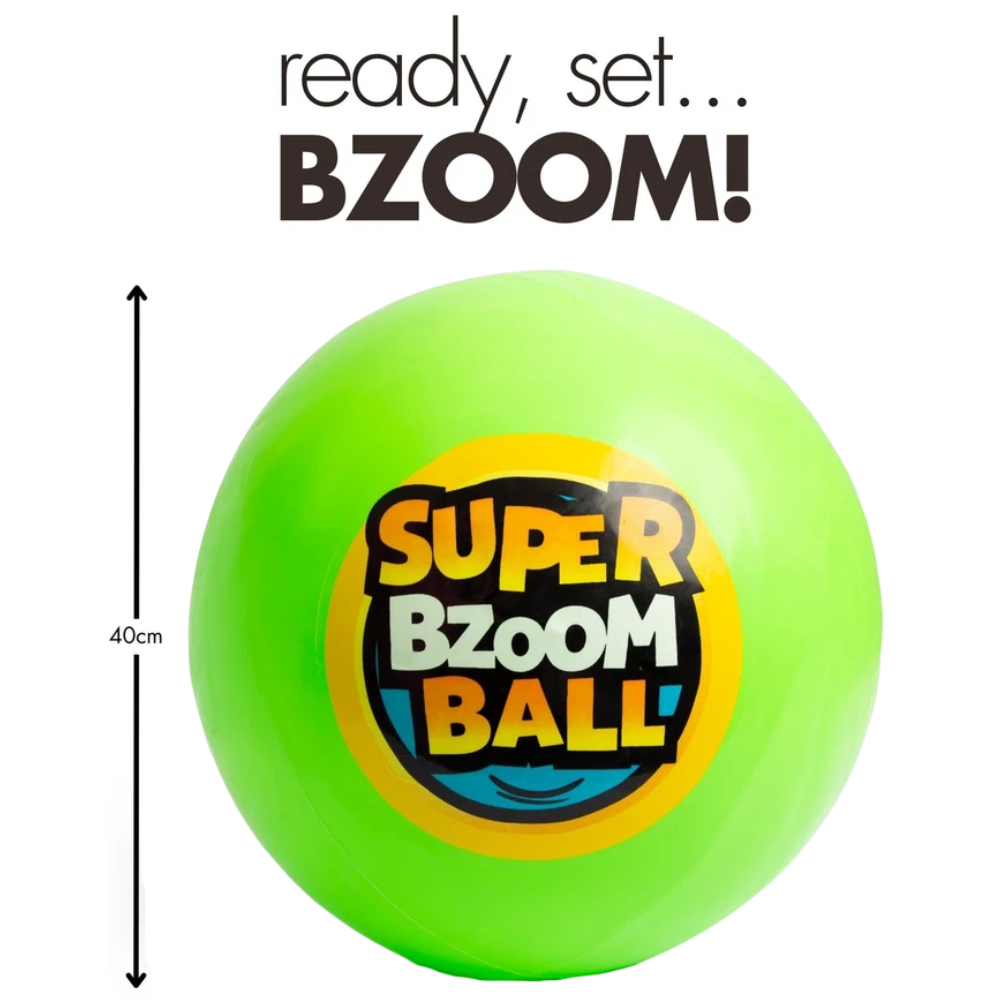 Abeec Super Bzoom Ball 40cm Giant Inflatable Play Ball Kids Indoor Outdoor Active Toy Age 3+