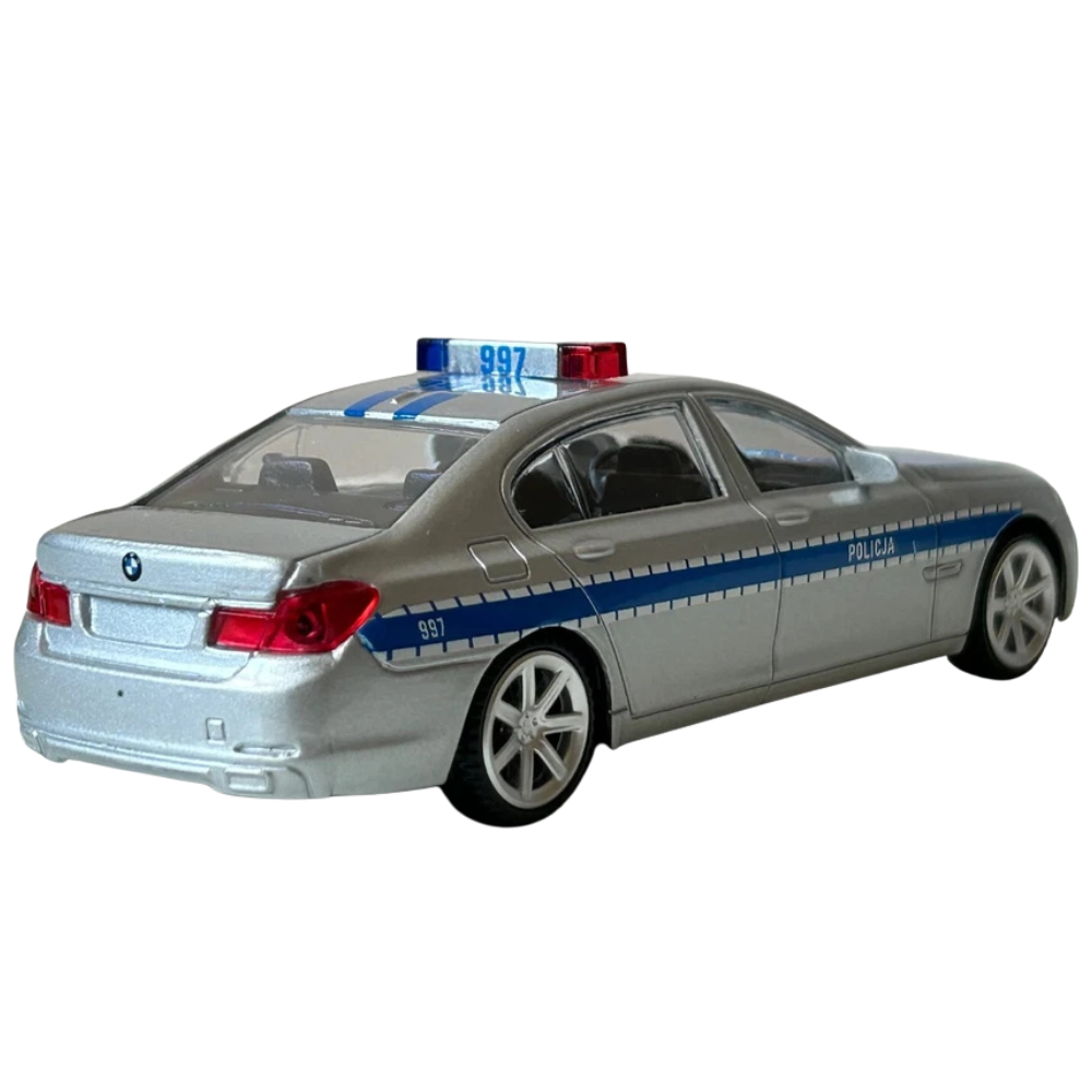Rastar Bmw 750li Polish Police Car Diecast Model Toy 1:43 Scale German Luxury Sedan