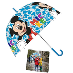 Kids Character Dome Umbrella 70cm Windproof Bubble Brolly