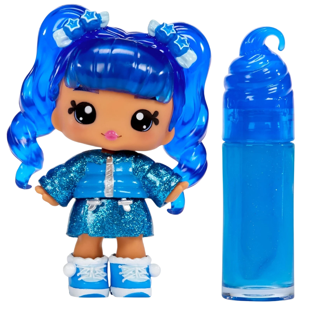 MGA Yummiland Rory Blueberry Lip Gloss Doll with DIY Shimmer Lip Gloss Kit and Accessories