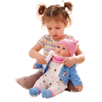 16" Baby Dolls Felix & Louise Soft Body with 16 Sounds Blue Coat & Dummy