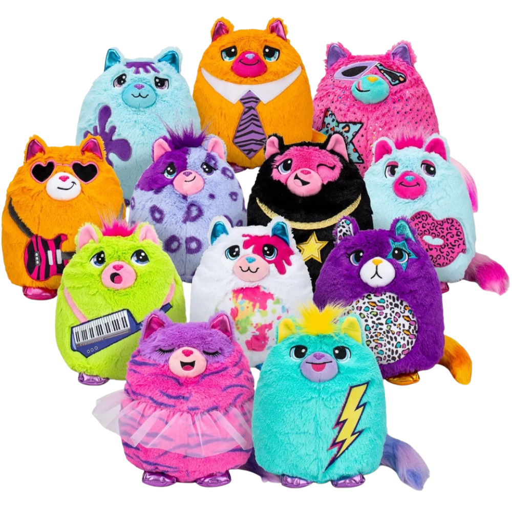 Misfittens Wild Cats Plush Series 3 Random Collectible Toy Soft Squishy Cat 4+