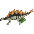 17 Inch Stegosaurus Dinosaur Toy, Soft Rubber Jurassic Dino Figure Gift for Kids