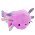 Abeec Axolotl Plush Toy 32cm Soft Pink Plushie with Rainbow Fins Cute Animal Gift