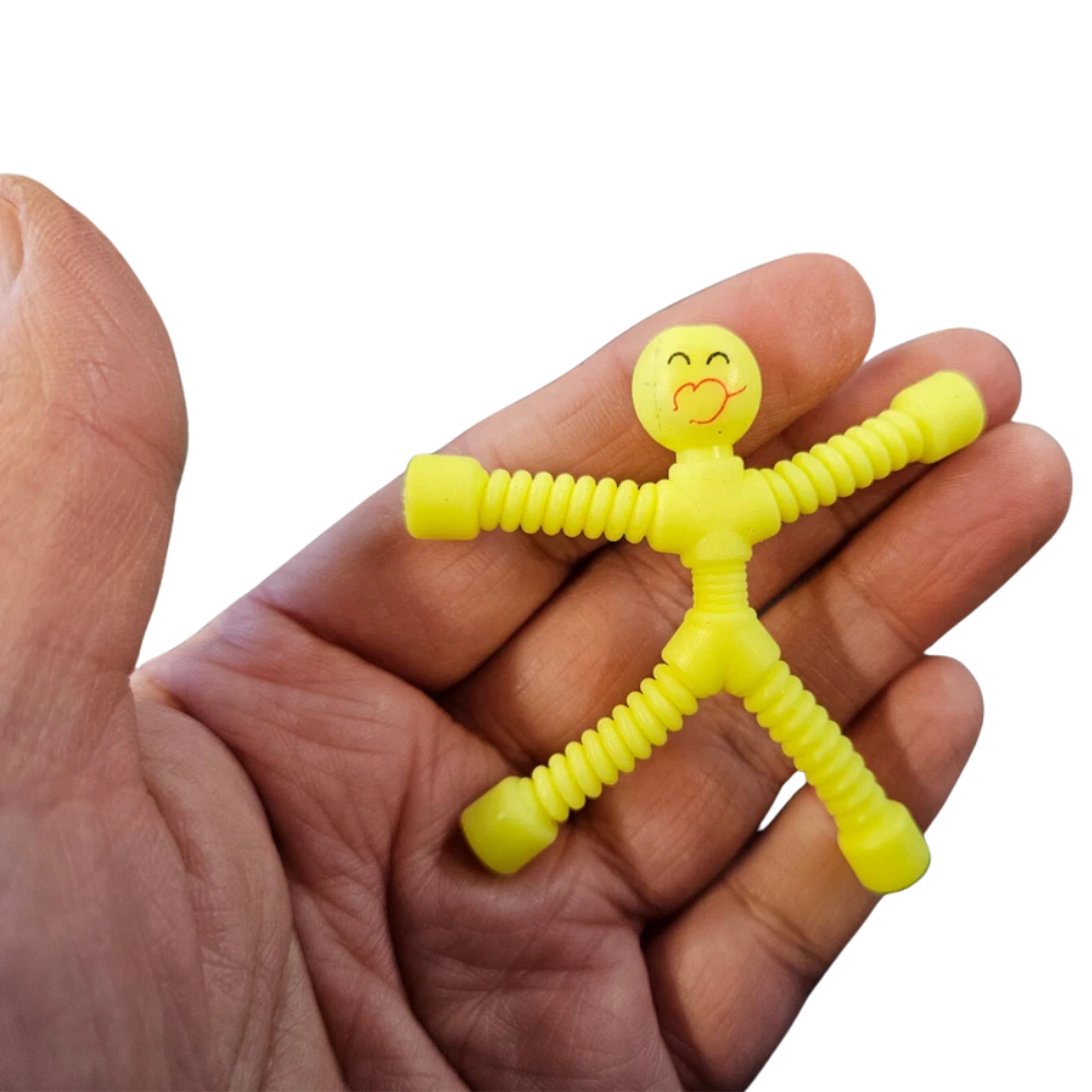 12x Magnet Men Happy Face Fridge Silicone Q-Man Party Bag Toys