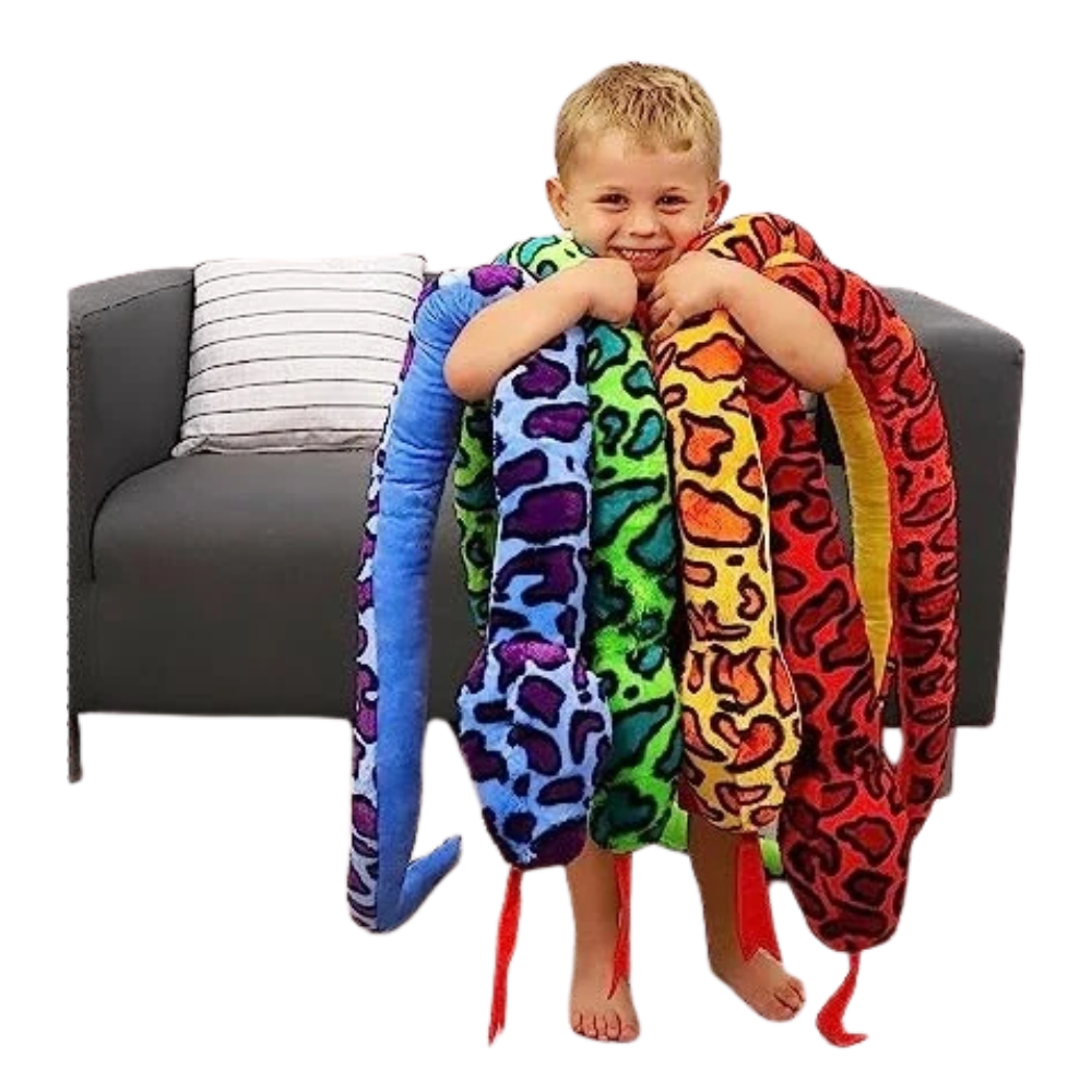 Toyland Giant 170cm Plush Snake Two-Toned Cuddly Reptile Toy Draught Excluder Green Xl Toy