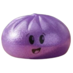 Toyland Shiny Purple Squishy Bao Dumpling Sensory Fidget Toy with Steamer Box