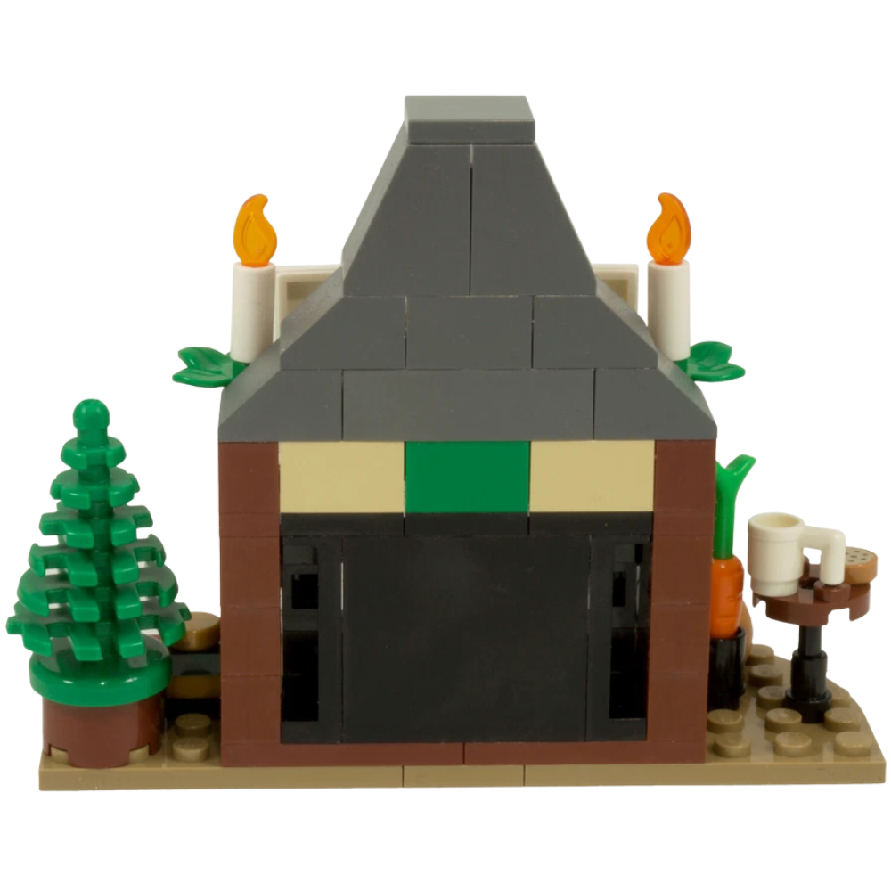 Santa's Fireplace Christmas LEGO Kit Santa Chimney MOC Custom Set 111 Pieces