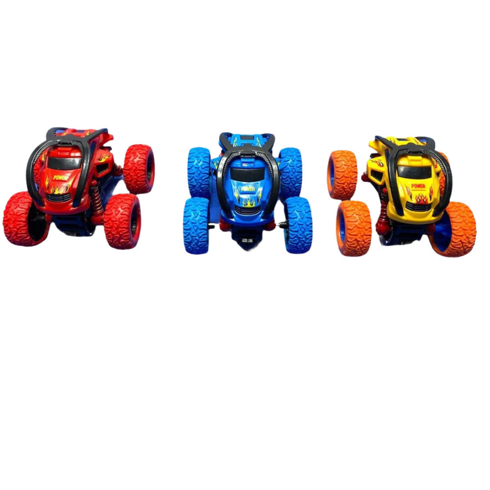 Kids Mini Monster Truck 1:36 Scale 4WD Pull Back Cross Country Toy Car 3+