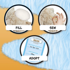 Abeec Sewing Kit for Kids Sew Your Own Teddy Bear Craft Kit for Boys and Girls Diy Set